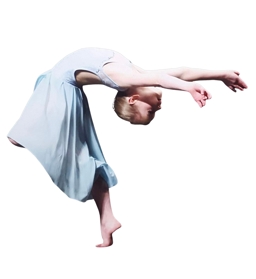 LHTS dancer performing an expressive backbend